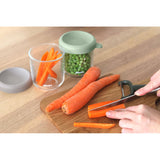 Beaba - Zestaw dwóch szklanych słoiczków z zamknięciem, Sage green/Gazelle