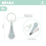 Beaba - Cążki do paznokci w etui Green Blue