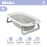 Beaba - Składana wanienka Eazy Pop Camélé'O Gris velours
