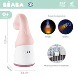 Beaba - Lampka nocna LED przenośna z latarką Pixie, pink