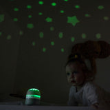 Beaba - Projektor gwiazd z pozytywką i czujnikiem płaczu Pixie, Sage green