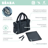 Beaba - Torba dla mamy Puffy Paris, Dark heather grey