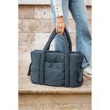 Beaba - Torba dla mamy Puffy Paris, Dark heather grey