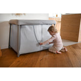 Beaba - Łóżeczko turystyczne 3w1 Eazy sleep, Heather grey / Pebble