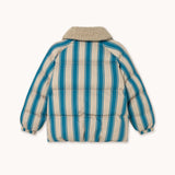 Tinycottons - Kurtka pikowana Blue Retro Stripes Padded Jacket
