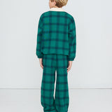 Tinycottons - Spodnie dresowe Green Check Sweatpant
