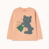 Tinycottons - Bluzka z długim rękawem Bear Graphic Sleeve Tee