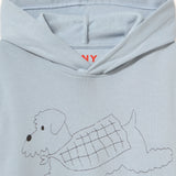 Tinycottons - Bluza z kapturem Jump Dog Graphic Hoodie