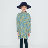 Tinycottons - Sukienka z długim rękawem Flower Pattern Rib Mockneck Dress
