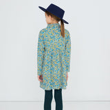Tinycottons - Sukienka z długim rękawem Flower Pattern Rib Mockneck Dress