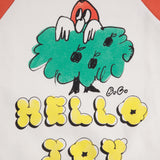 BOBO CHOSES - Bluza z kapturem Hello Joy ranglan sleeves