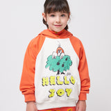 BOBO CHOSES - Bluza z kapturem Hello Joy ranglan sleeves