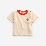 BOBO CHOSES - Pixel Strawberry knitted T-shirt