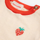BOBO CHOSES - Pixel Strawberry knitted T-shirt