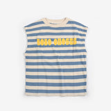 Bobo Choses - Modern striped sleeveless T-shirt