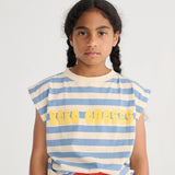 Bobo Choses - Modern striped sleeveless T-shirt