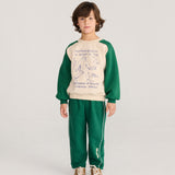 BOBO CHOSES - Bluza Mr. Footish raglan sweatshirt