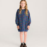 BOBO CHOSES - Legginsy BC red stripes leggings