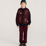 BOBO CHOSES - Spodnie Curious Owl corduroy pleated pants