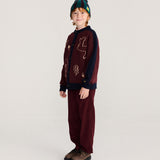 BOBO CHOSES - Spodnie Curious Owl corduroy pleated pants