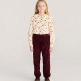 BOBO CHOSES - Spodnie Curious Owl corduroy pleated pants