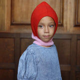 HVID - Kominiarka z wełny merino Eddy, cotton candy / red