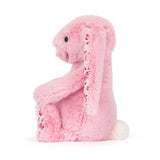 Jellycat - Króliczek LUX Różowy z Kwiecistymi  Uszami 31 cm