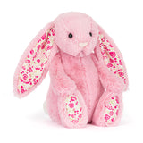 Jellycat - Króliczek LUX Różowy z Kwiecistymi  Uszami 31 cm