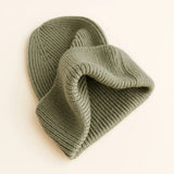 HVID - Czapka Beanie z wełny merino Fonzie, artichoke