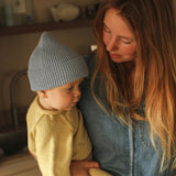 HVID - Czapka Beanie z wełny merino Fonzie, light blue