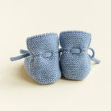 HVID - Buciki z wełny merino Booties, light blue