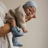 HVID - Buciki z wełny merino Booties, light blue