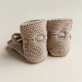 HVID - Buciki z wełny merino Booties, sand