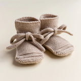 HVID - Buciki z wełny merino Booties, sand