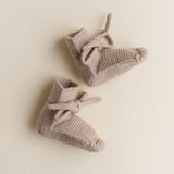 HVID - Buciki z wełny merino Booties, sand
