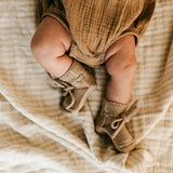 HVID - Buciki z wełny merino Booties, sand