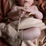 HVID - Buciki z wełny merino Booties, sand
