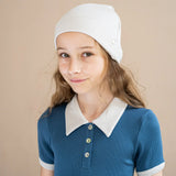 Minimalisma - Mięciutka czapka beanie z mieszanki jedwabiu i bawełny Bambi, ecru