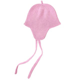 HVID - Czapka niemowlęca bonetka z wełny merino Bonnet Kota, cotton candy