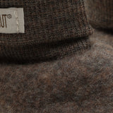 HUTTEliHUT - Buciki niemowlęce z wełny merino, brown melange