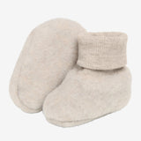 HUTTEliHUT - Buciki niemowlęce z wełny merino, camel melange