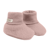 HUTTEliHUT - Buciki niemowlęce z wełny merino, mahogany rose