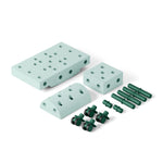 MODU Curiosity set - Kreatywne klocki rozwijające motorykę dużą, miętowy