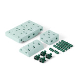 MODU Curiosity set - Kreatywne klocki rozwijające motorykę dużą, miętowy