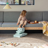 MODU - Curiosity set - Kreatywne klocki rozwijające motorykę dużą, miętowy