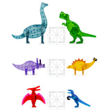 MAGNA-TILES - Klocki Magnetyczne Dino World XL 50 el.