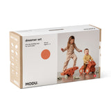 MODU - Dreamer set – Kreatywne klocki rozwijające motorykę dużą, pomarańczowy