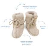 Engel Natur - Ciepłe buciki z delikatnej wełny merino, Sand
