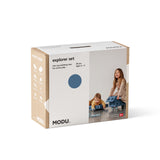MODU - Explorer set - Kreatywne klocki rozwijające motorykę dużą, niebieski