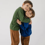 Gang Tales - Spodnie balloon player, kobaltowy haft